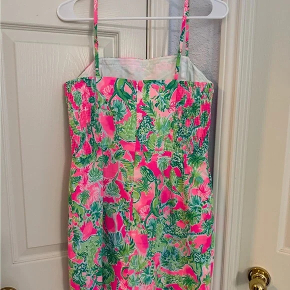 Lilly Pulitzer Pink and Green Tropical Dress - Picture 4 of 6